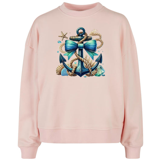 Ladies Oversized Sweatshirt - Anker Türkis