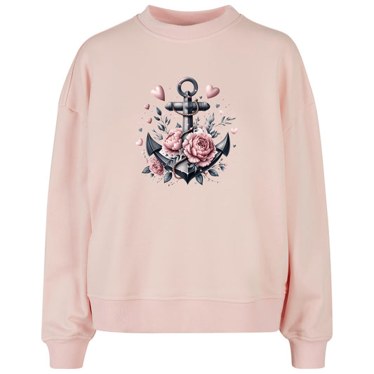 Ladies Oversized Sweatshirt - Anker Schwarz