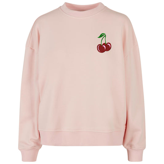 Ladies Oversized Sweatshirt - Kirschen Cherry Stick
