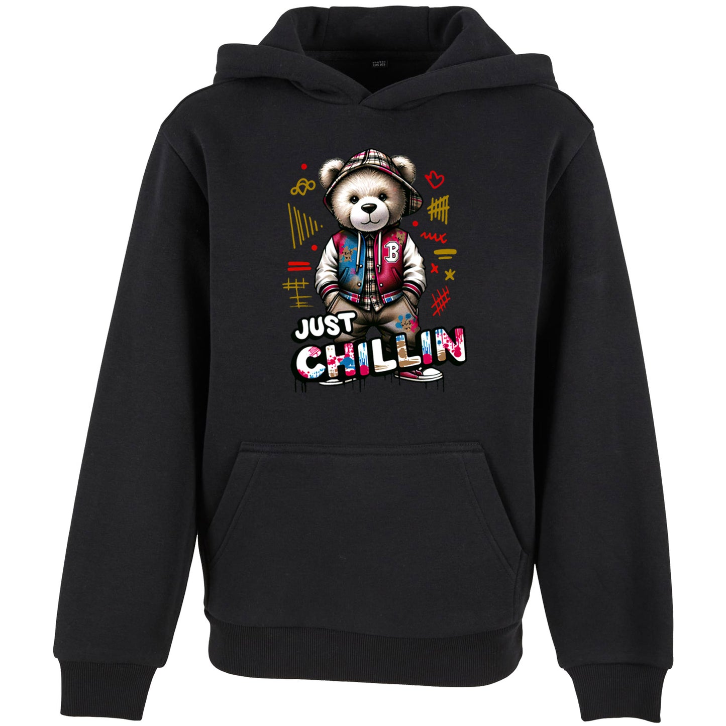 Kids Hoodie - Bear Just Chillin