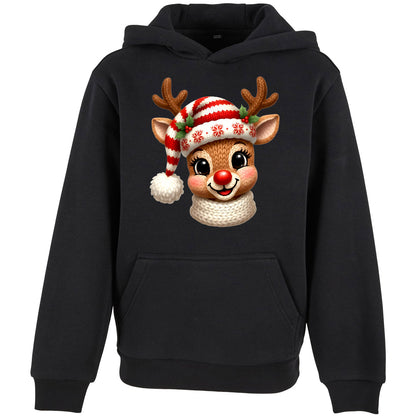 Kids Hoodie - Monatsangebot November - Rentier Stickoptik