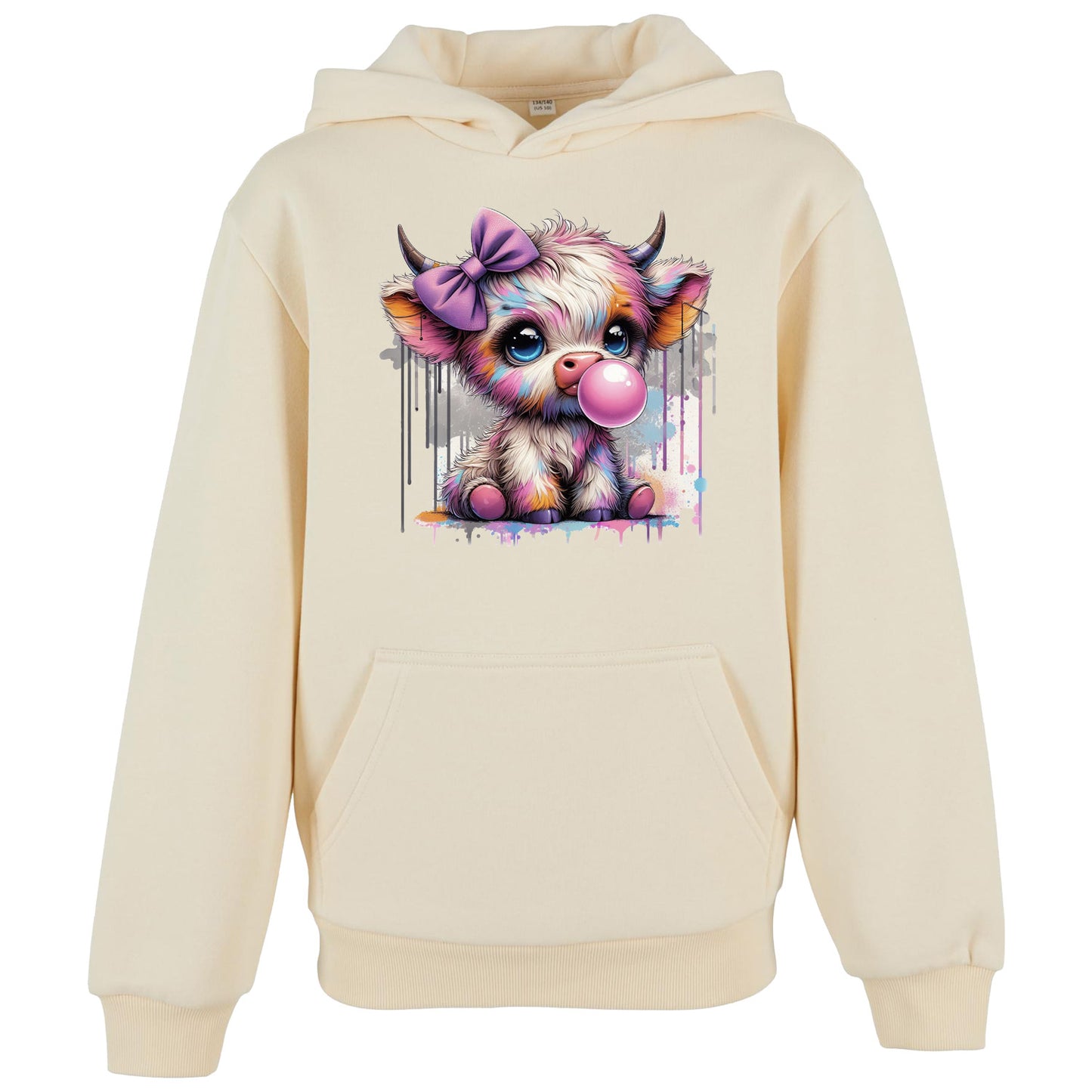 Kids Hoodie - Bubble Kuh Cow Druck