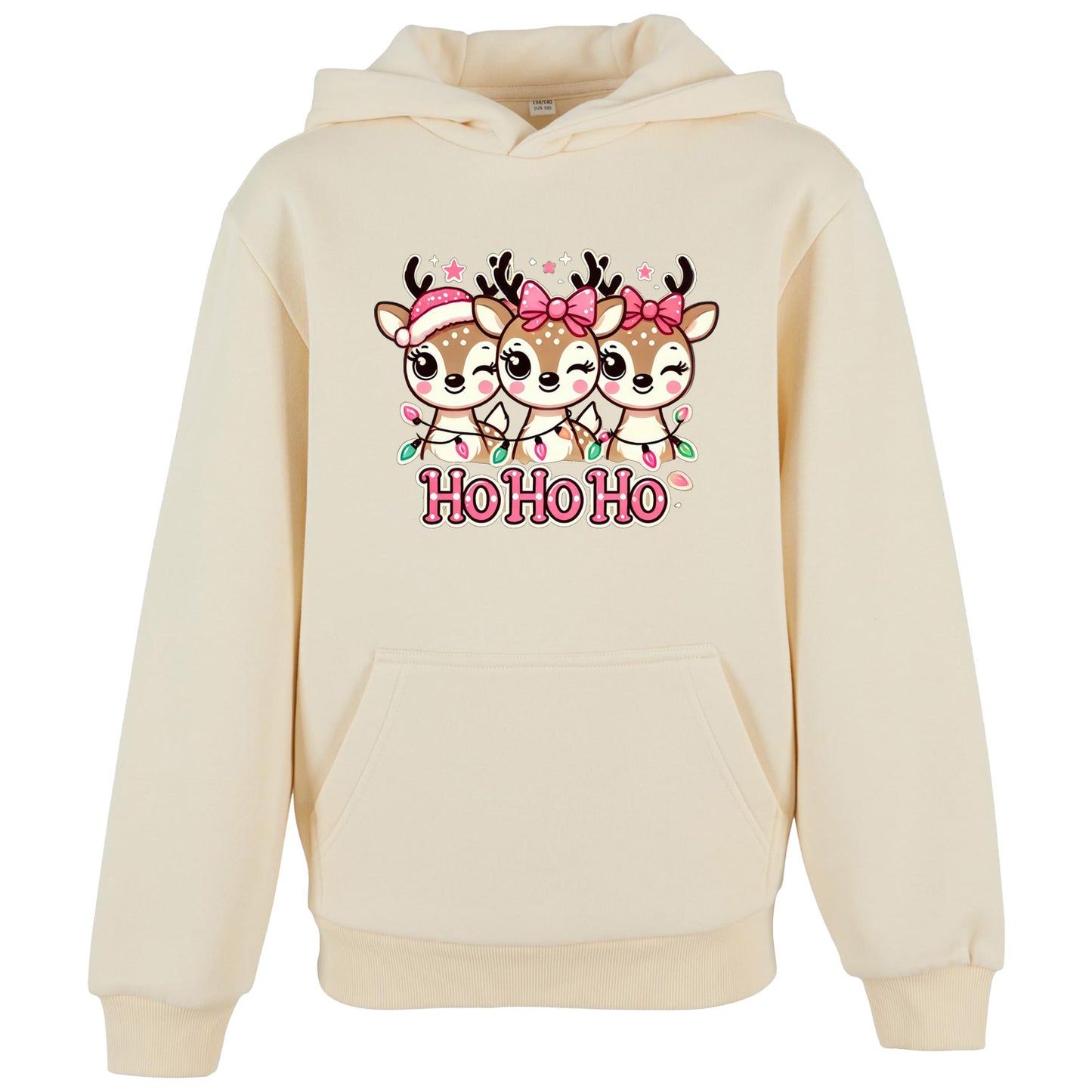 Kids Hoodie - HoHoHo Rentier Druck
