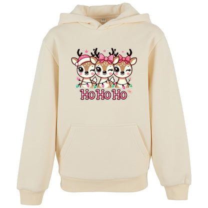 Kids Hoodie - HoHoHo Rentier Druck