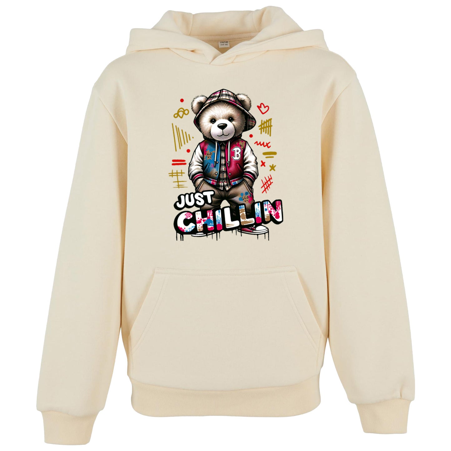 Kids Hoodie - Bear Just Chillin