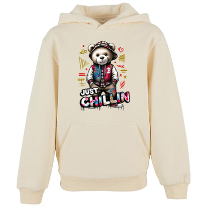 Kids Hoodie - Bear Just Chillin