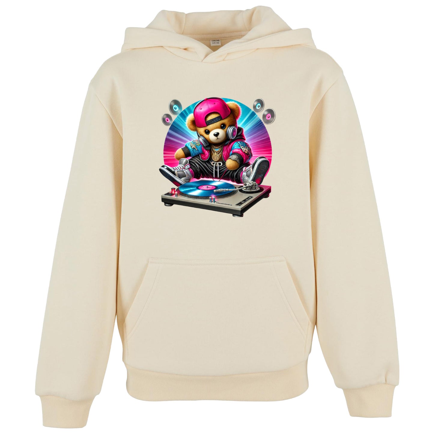 Kids Hoodie - DJ Teddy Bear