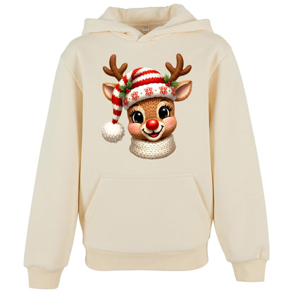 Kids Hoodie - Monatsangebot November - Rentier Stickoptik