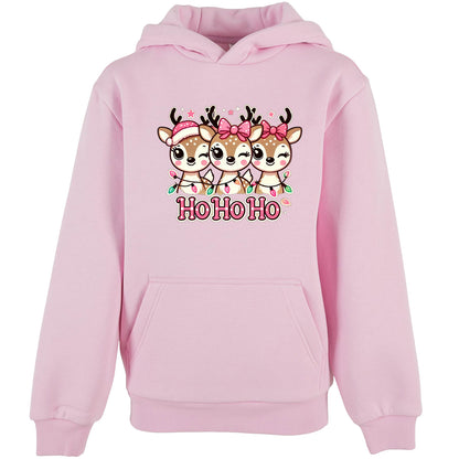 Kids Hoodie - HoHoHo Rentier Druck