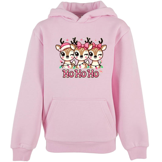 Kids Hoodie - HoHoHo Rentier Druck