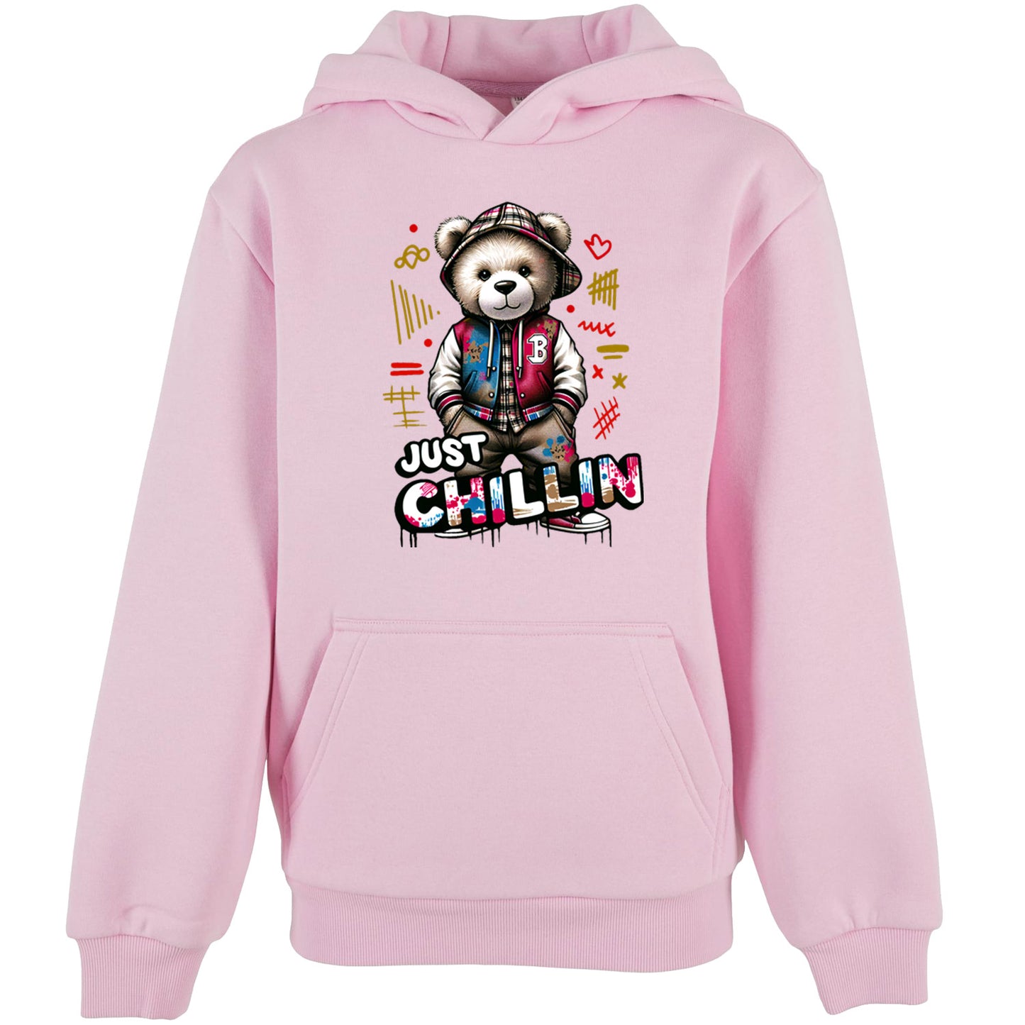 Kids Hoodie - Bear Just Chillin