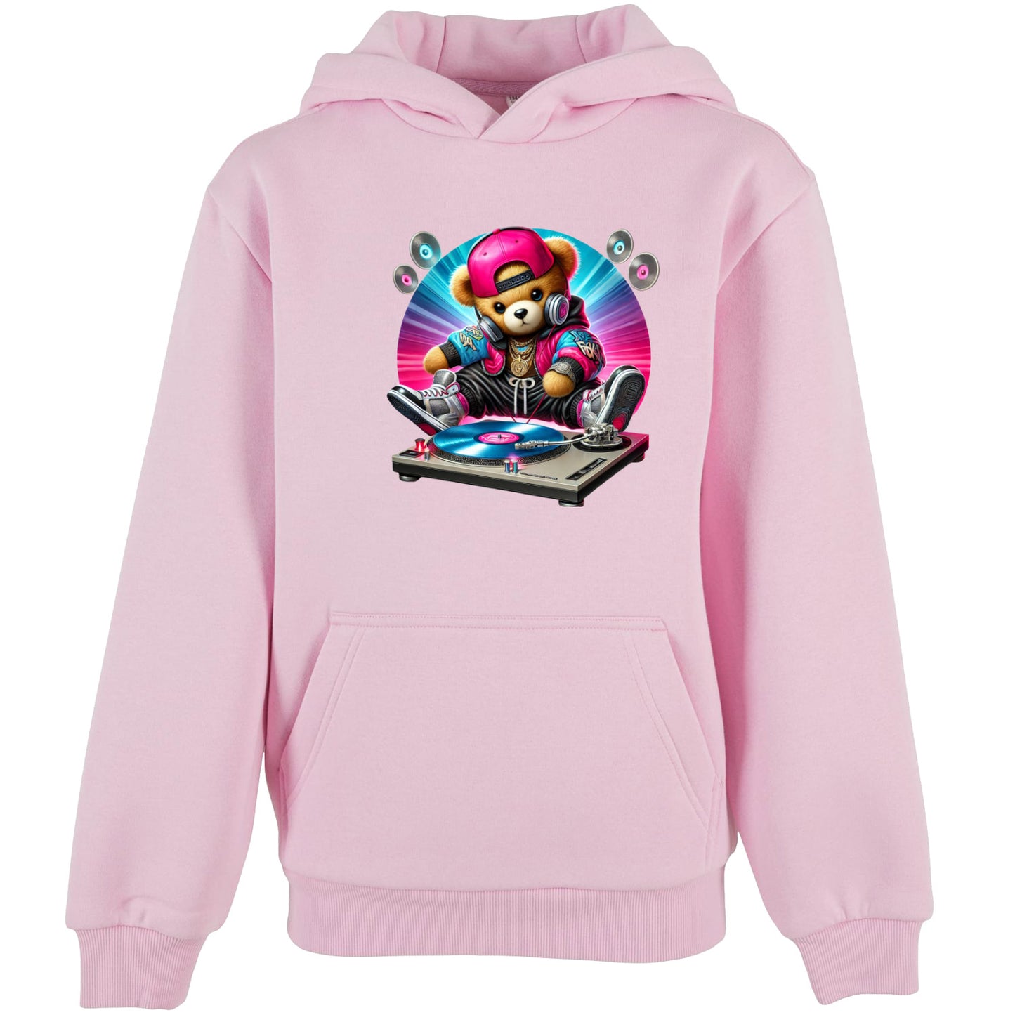 Kids Hoodie - DJ Teddy Bear