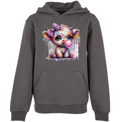 Kids Hoodie - Bubble Kuh Cow Druck
