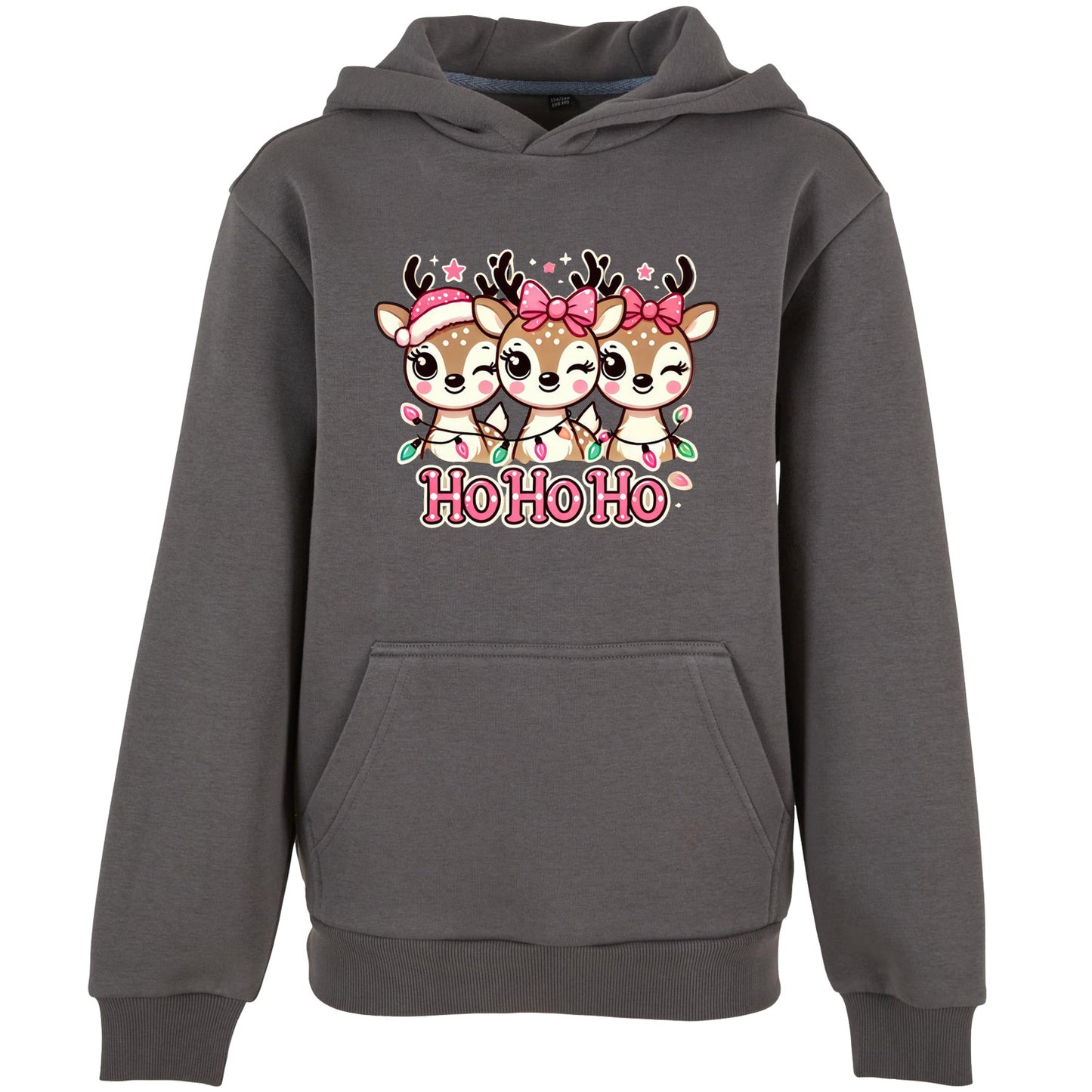 Kids Hoodie - HoHoHo Rentier Druck