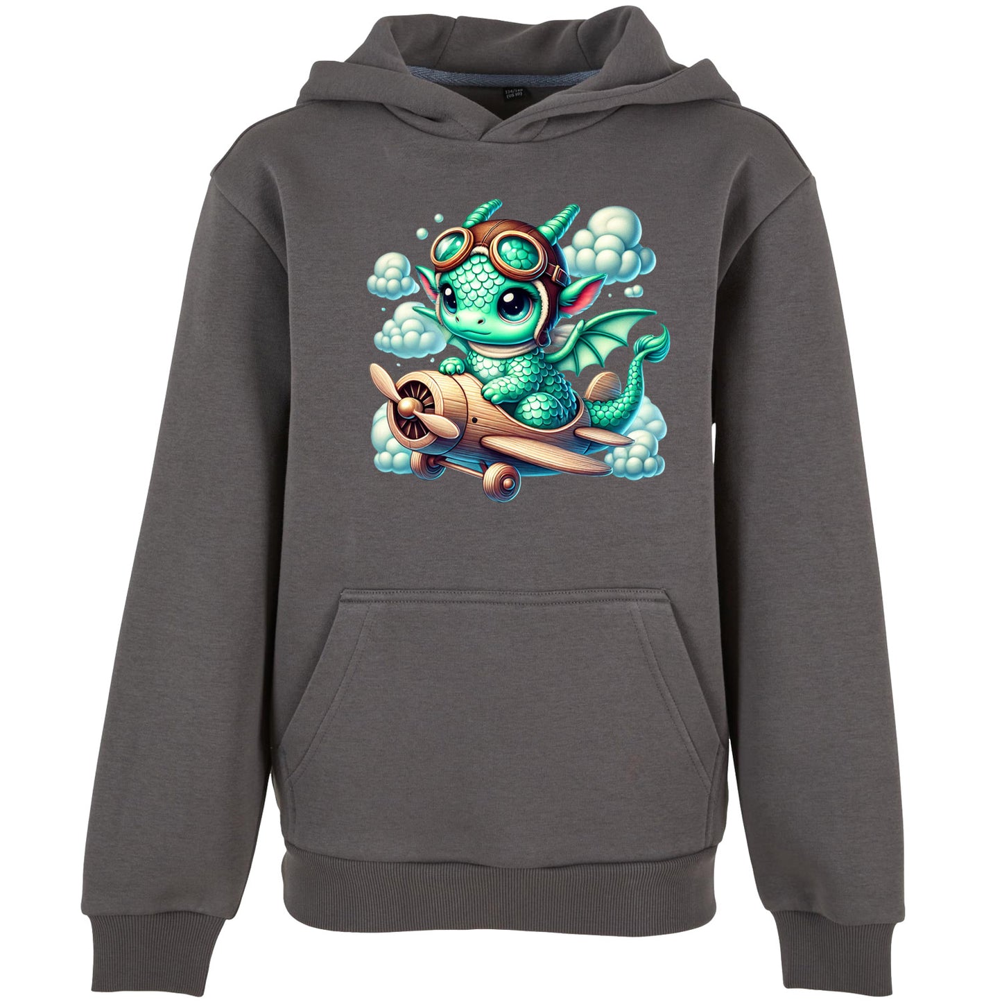 Kids Hoodie - Drache Flugzeug