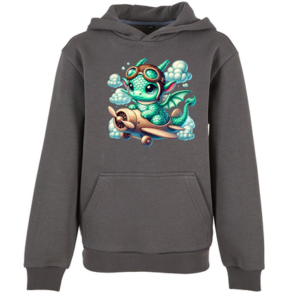 Kids Hoodie - Drache Flugzeug