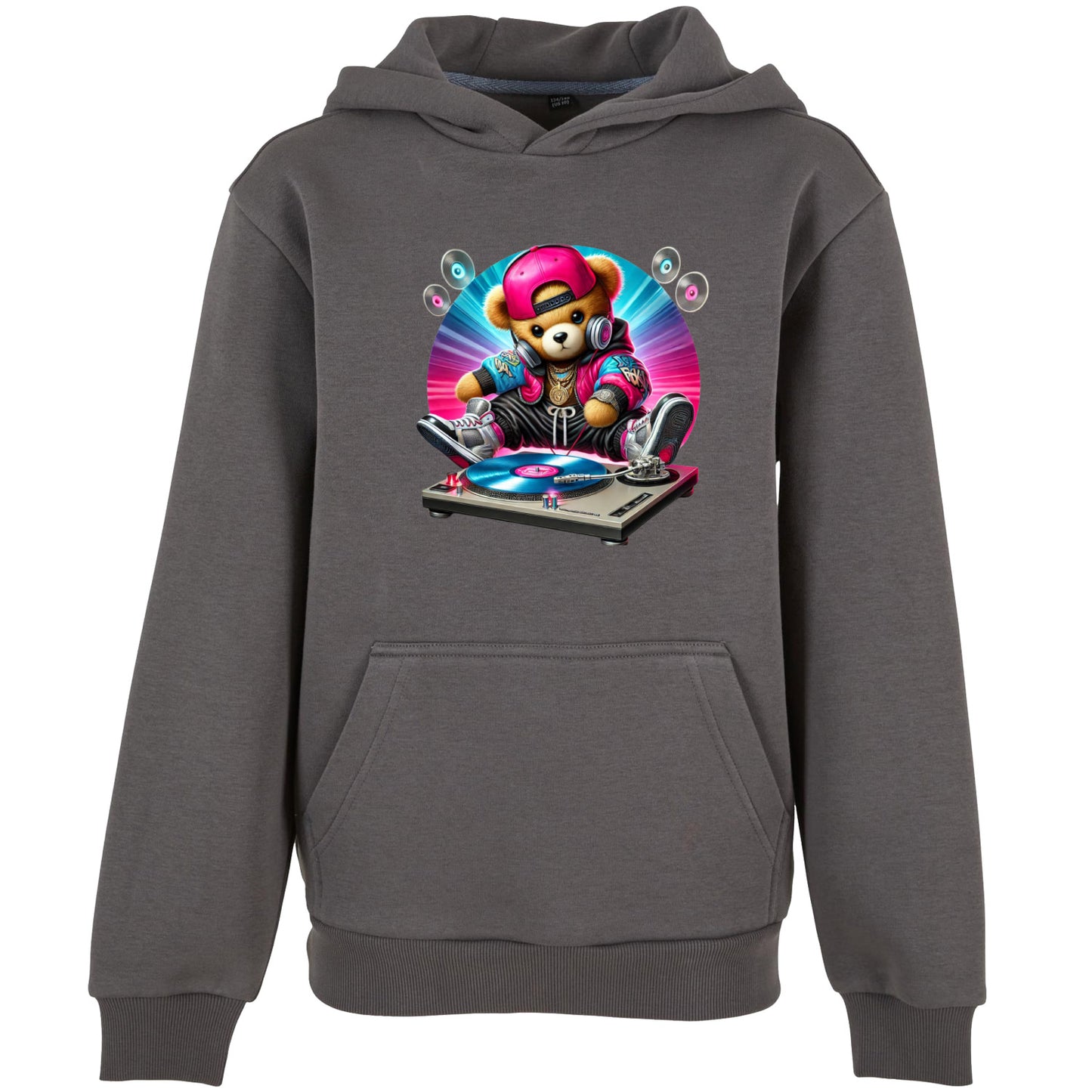Kids Hoodie - DJ Teddy Bear