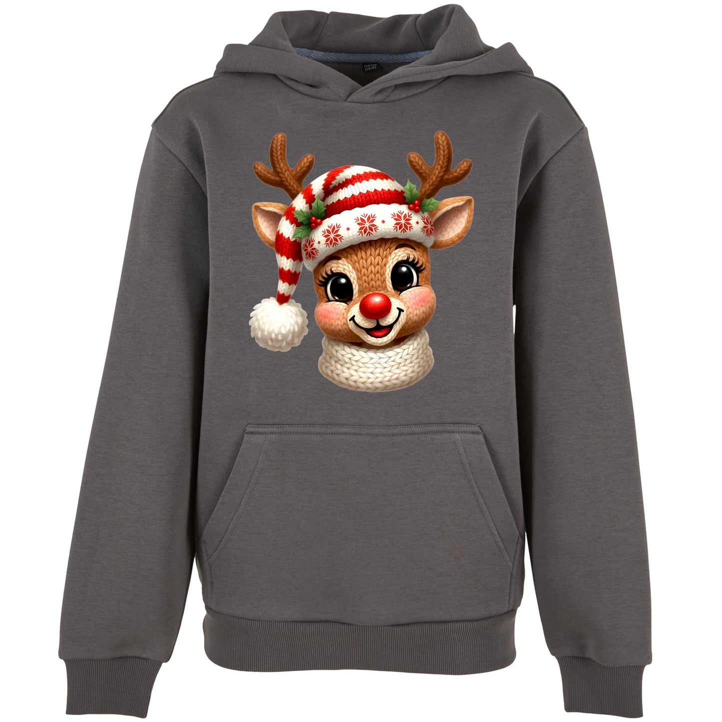 Kids Hoodie - Monatsangebot November - Rentier Stickoptik