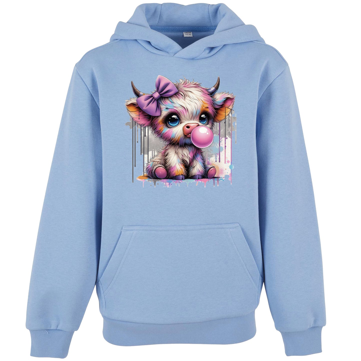 Kids Hoodie - Bubble Kuh Cow Druck