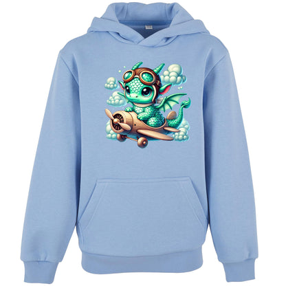 Kids Hoodie - Drache Flugzeug