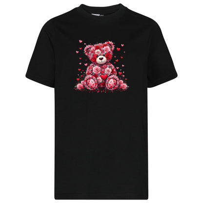 Kids T-Shirt -  Teddybär Flower