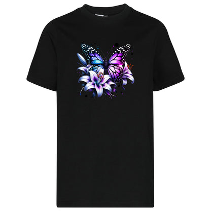 Kids T-Shirt -  Purple Butterfly