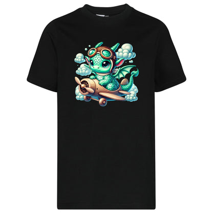 Kids T-Shirt - Drache Flugzeug