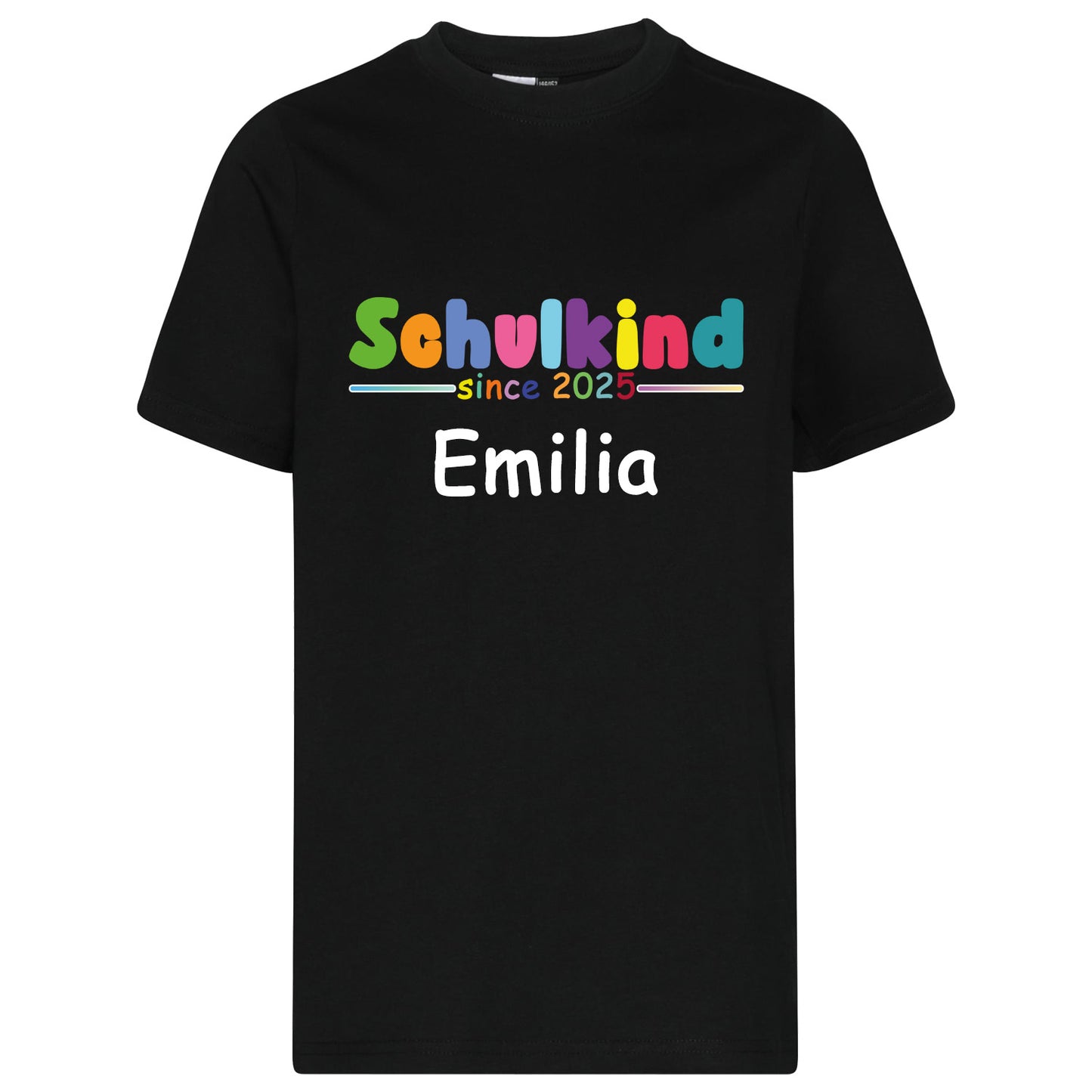 Kids T-Shirt -  Schulkind 2025 Bunt mit Namen