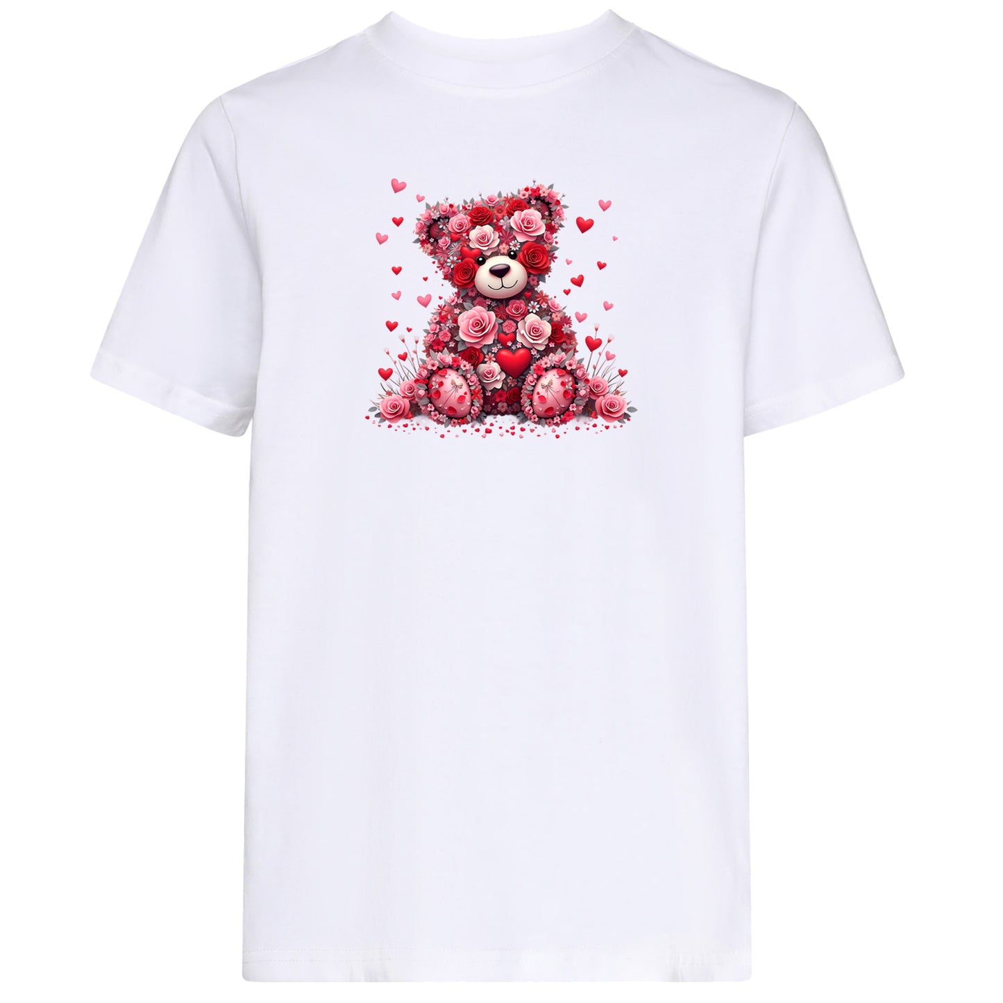 Kids T-Shirt -  Teddybär Flower