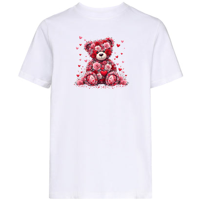 Kids T-Shirt -  Teddybär Flower