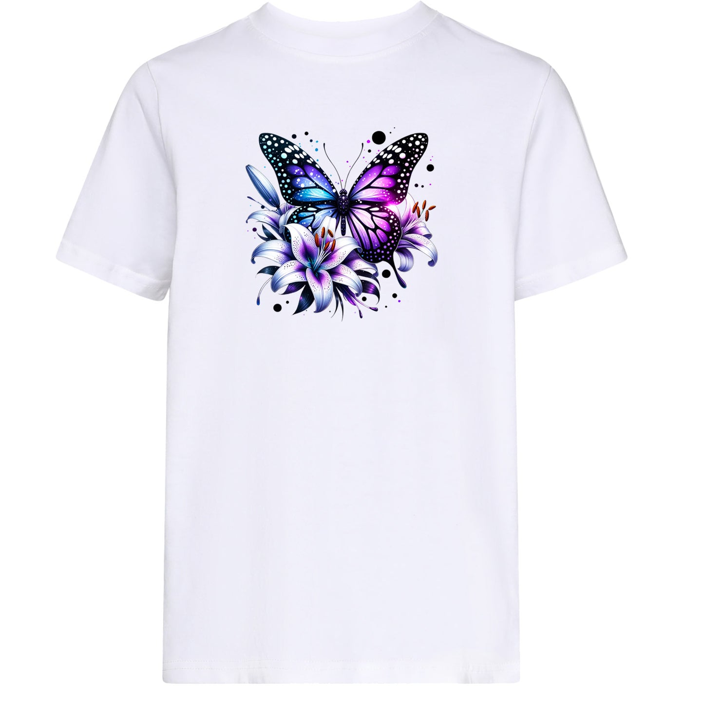 Kids T-Shirt -  Purple Butterfly