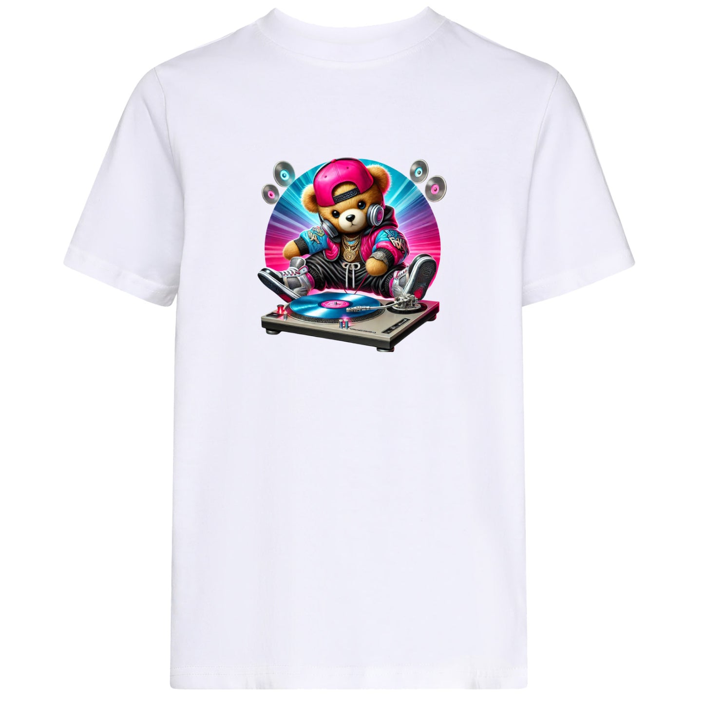 Kids T-Shirt -  DJ Teddy Bear
