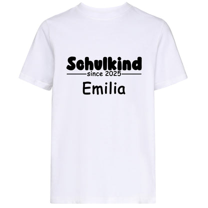 Kids T-Shirt -  Schulkind 2025 mit Namen