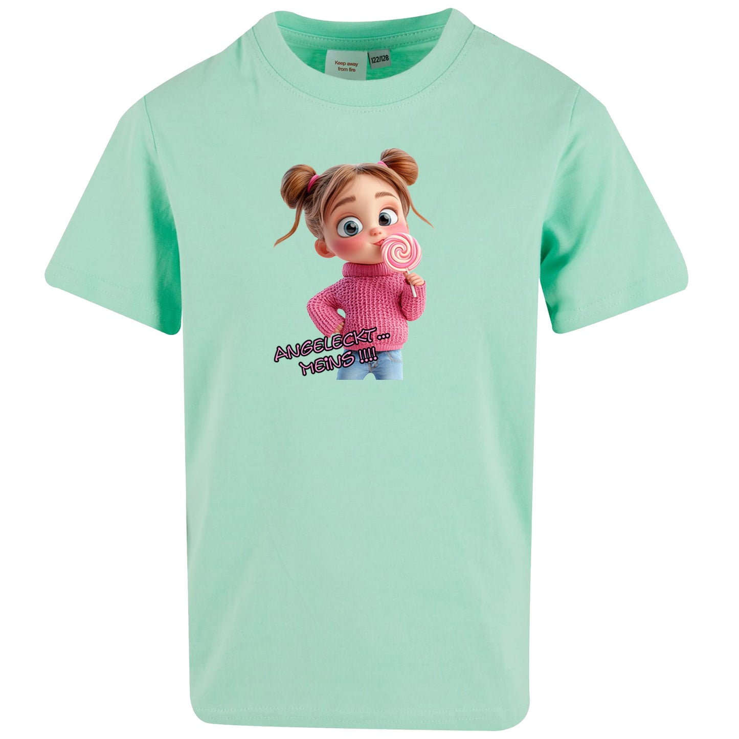 Kids T-Shirt -  Mädchen Angeleckt Meins !!