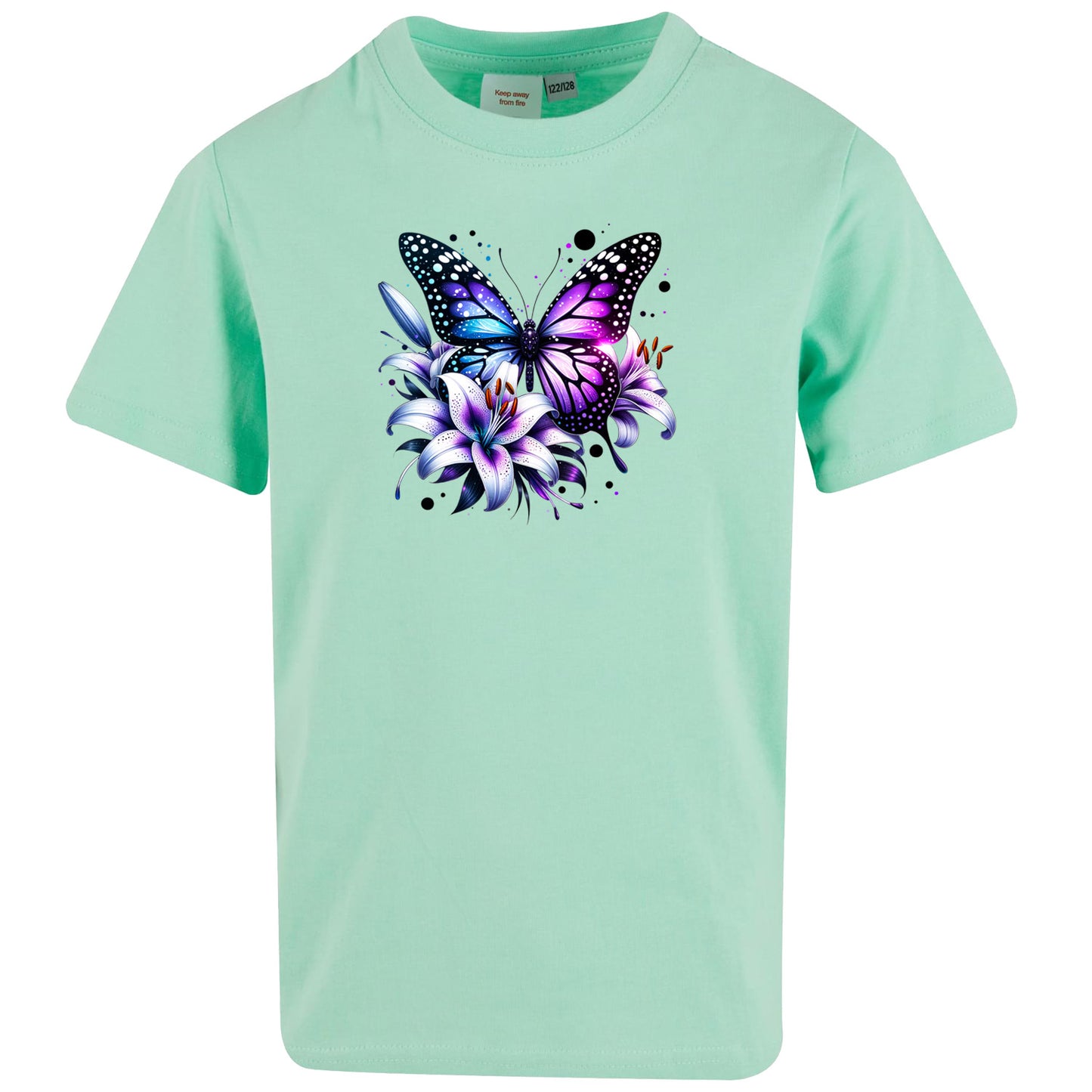 Kids T-Shirt -  Purple Butterfly