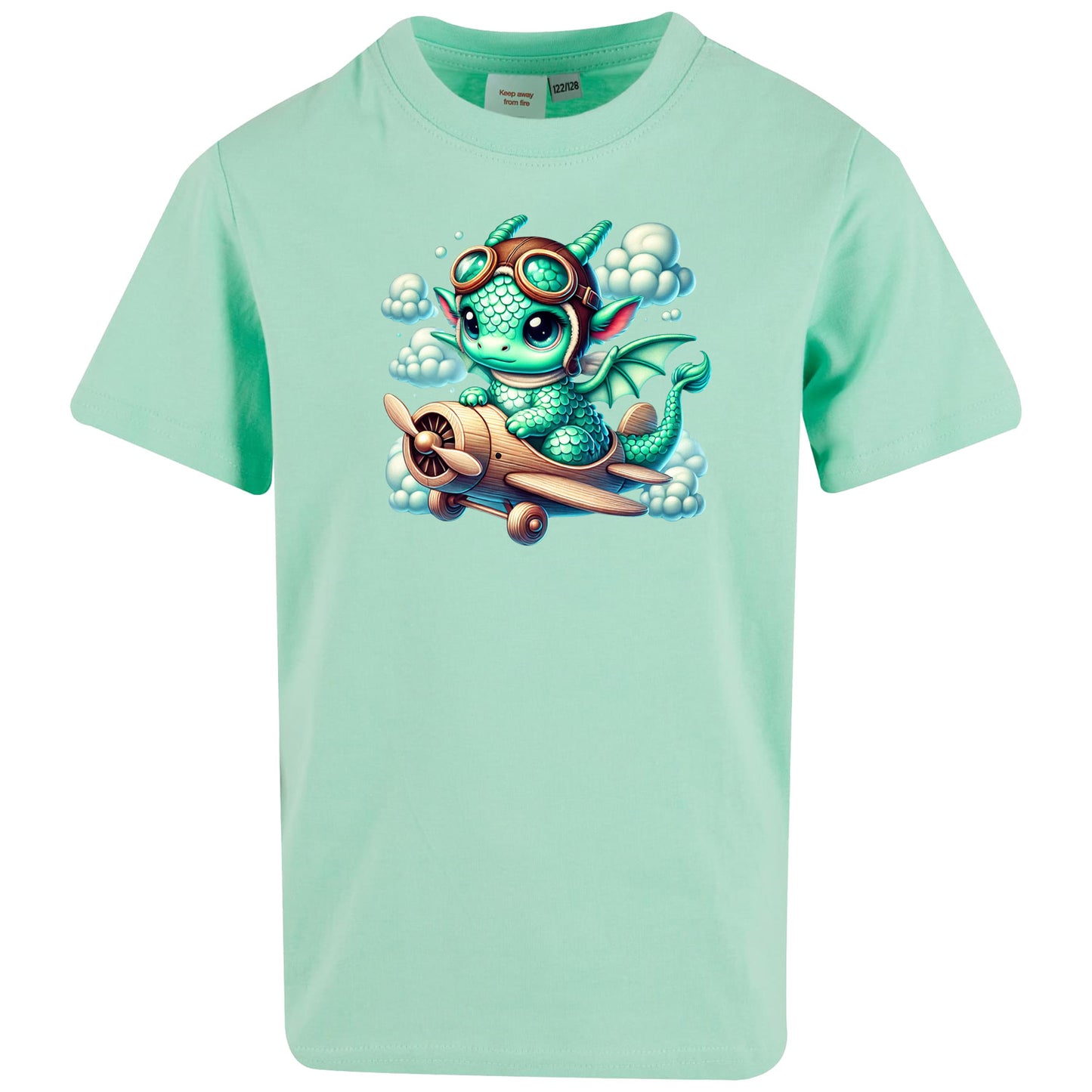 Kids T-Shirt - Drache Flugzeug