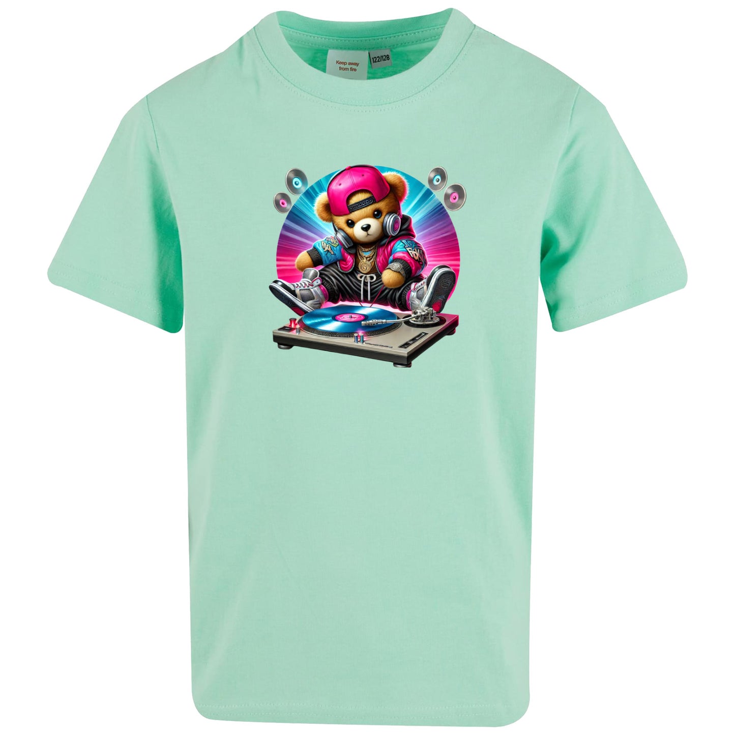 Kids T-Shirt -  DJ Teddy Bear