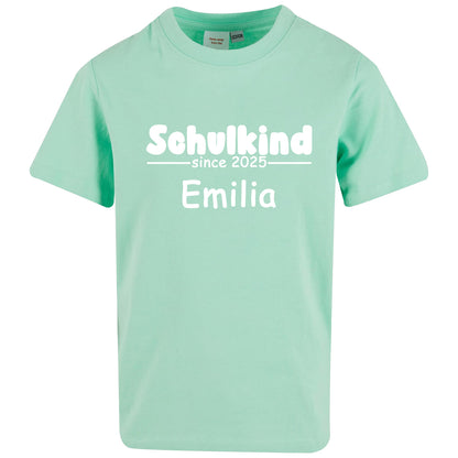 Kids T-Shirt -  Schulkind 2025 mit Namen