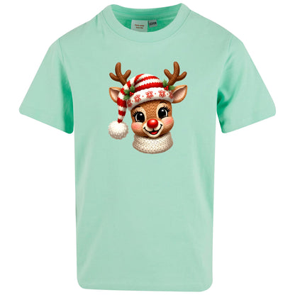 Kids T-Shirt -  Monatsangebot November - Rentier Stickoptik