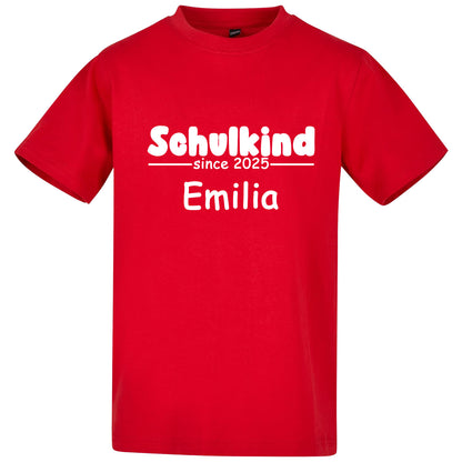 Kids T-Shirt -  Schulkind 2025 mit Namen
