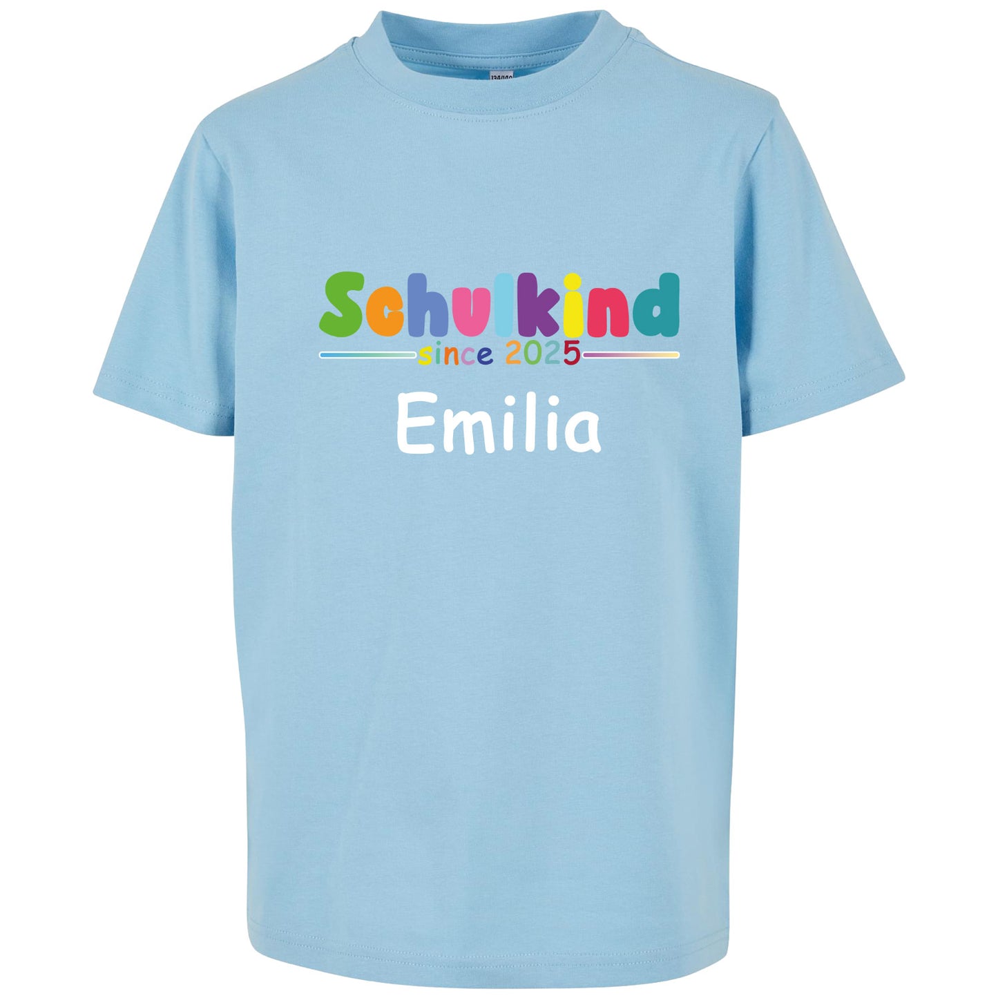Kids T-Shirt -  Schulkind 2025 Bunt mit Namen