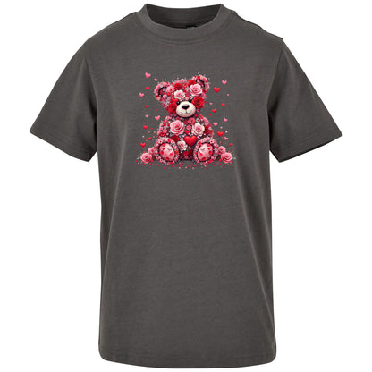 Kids T-Shirt -  Teddybär Flower