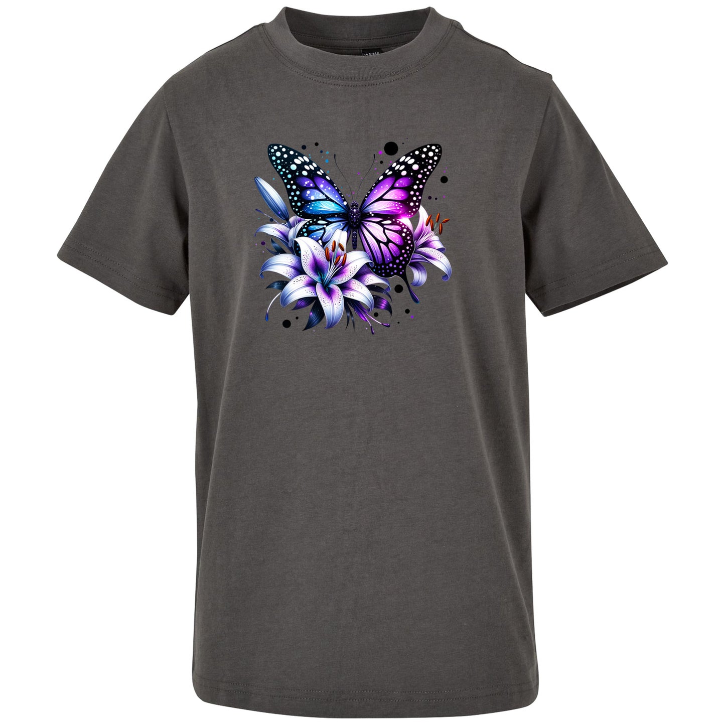 Kids T-Shirt -  Purple Butterfly