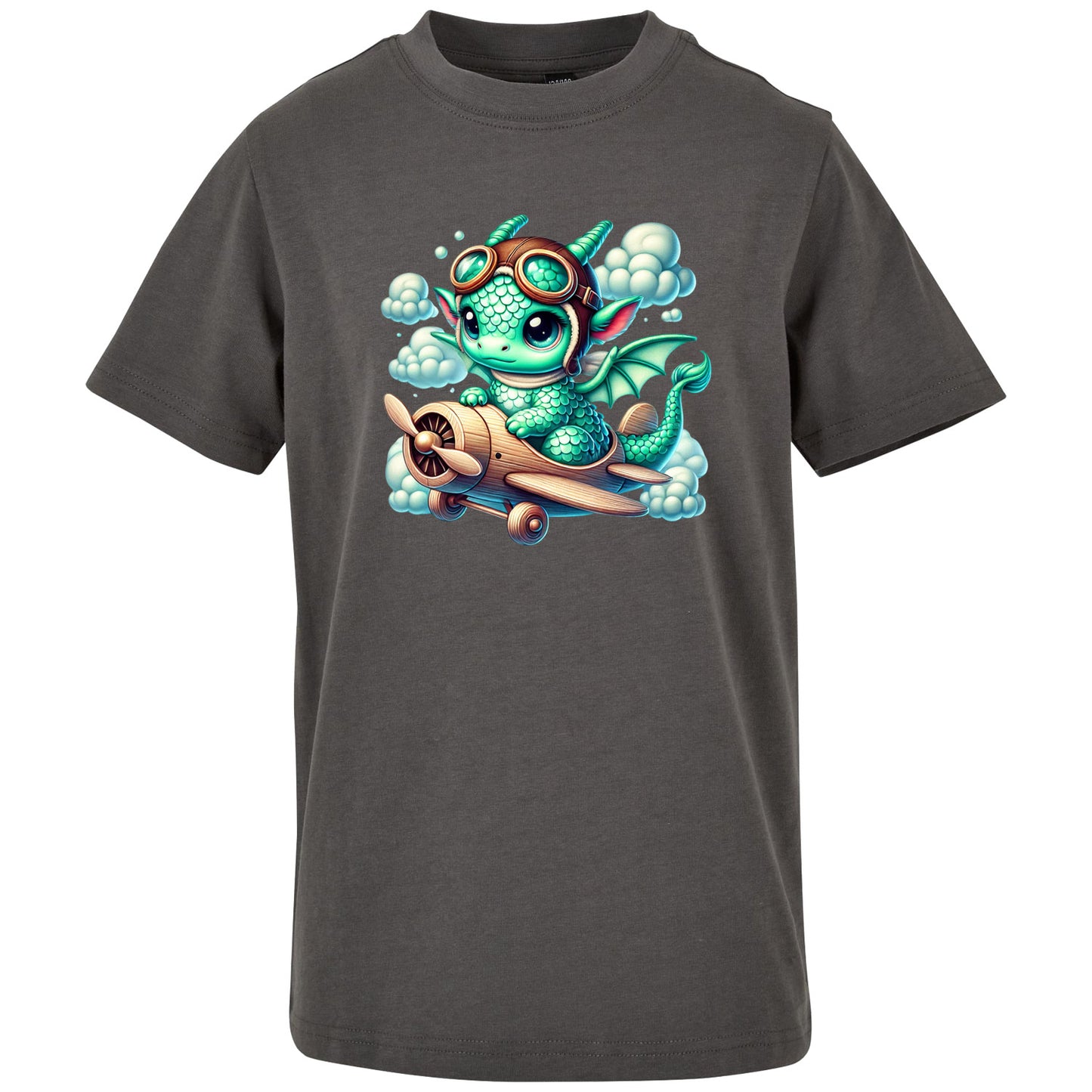 Kids T-Shirt - Drache Flugzeug