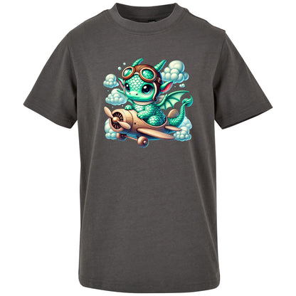 Kids T-Shirt - Drache Flugzeug