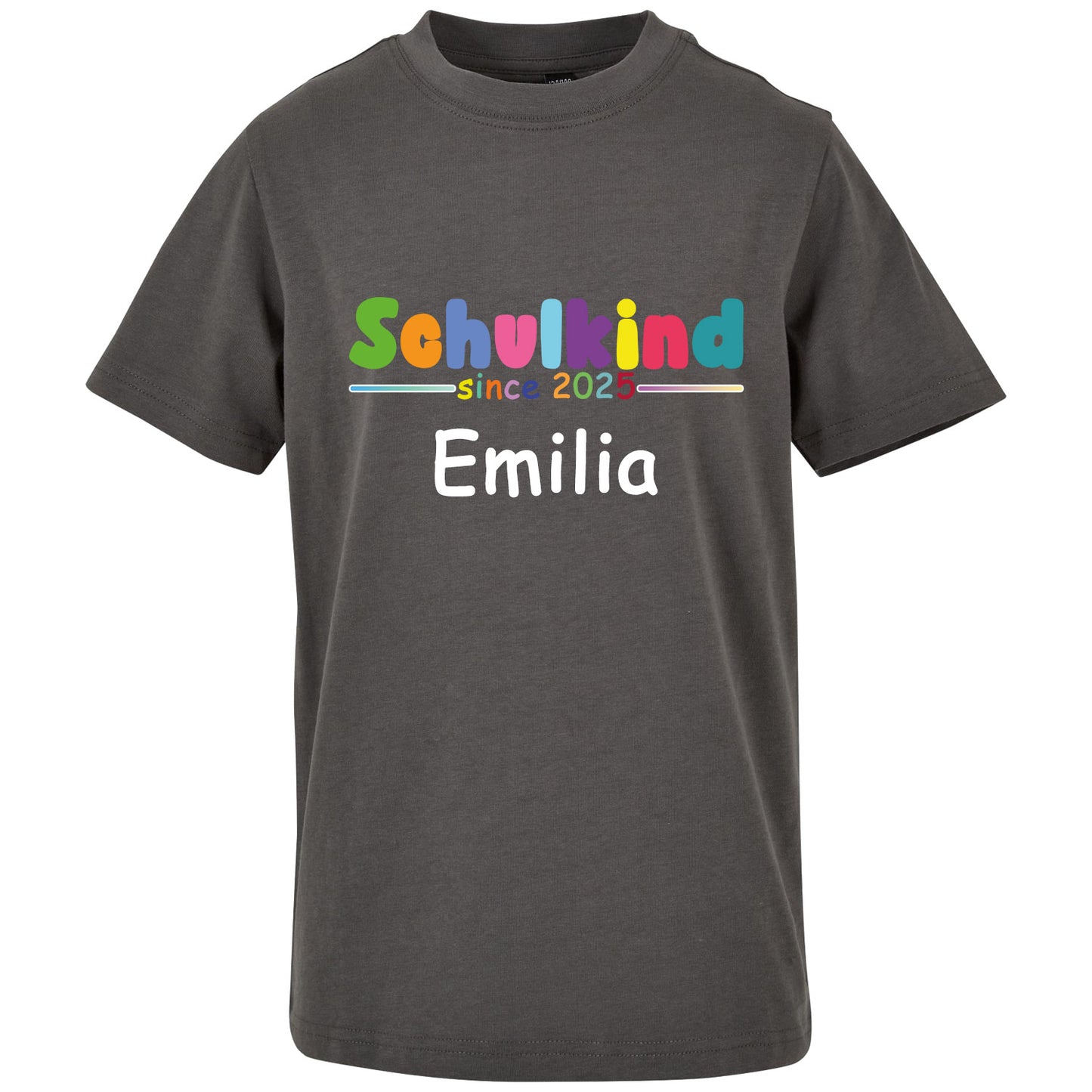 Kids T-Shirt -  Schulkind 2025 Bunt mit Namen