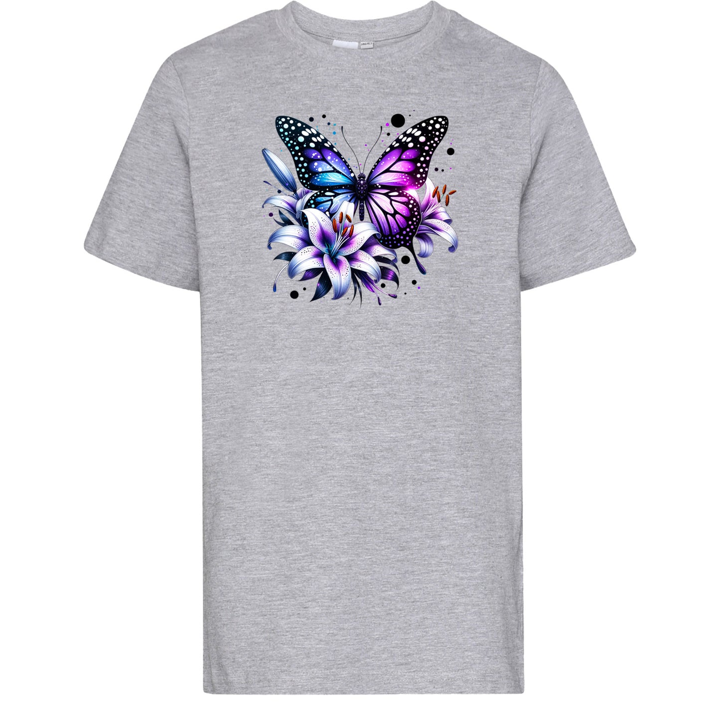 Kids T-Shirt -  Purple Butterfly