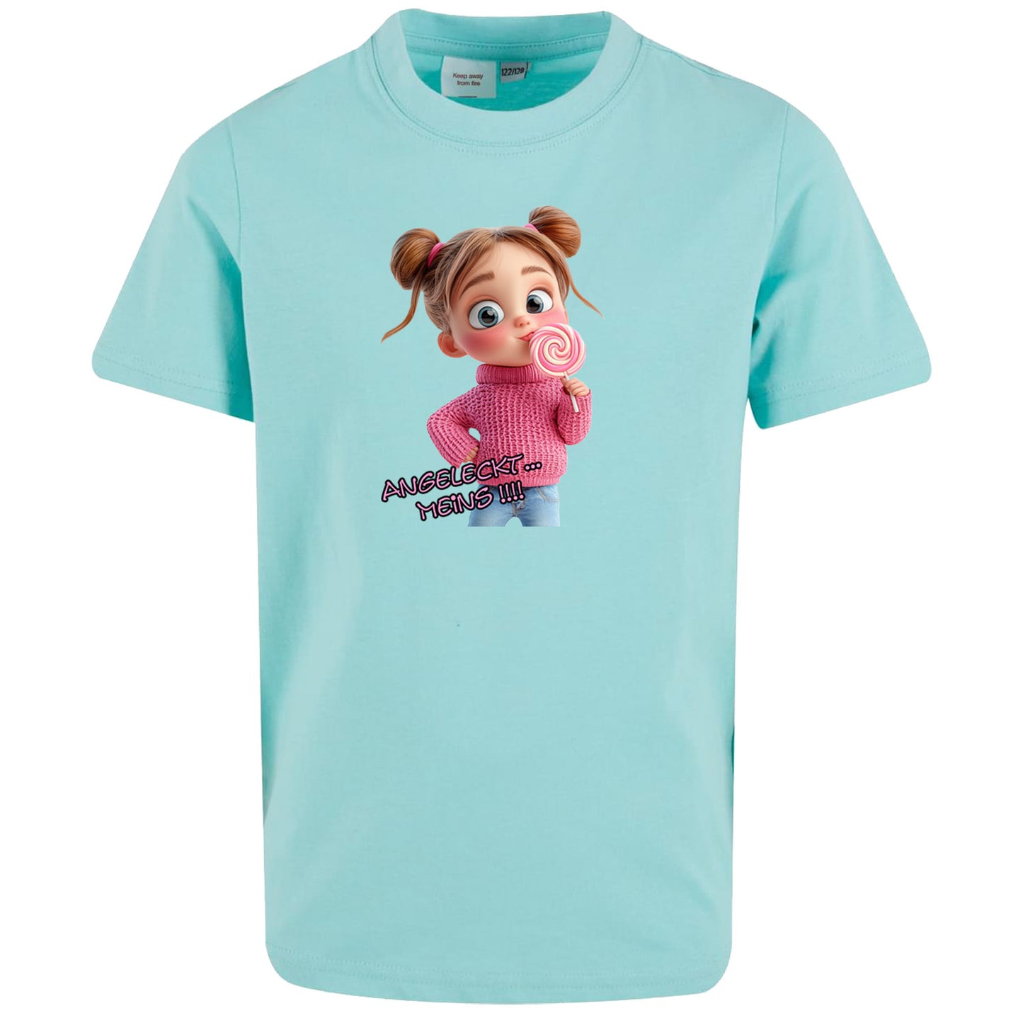 Kids T-Shirt -  Mädchen Angeleckt Meins !!