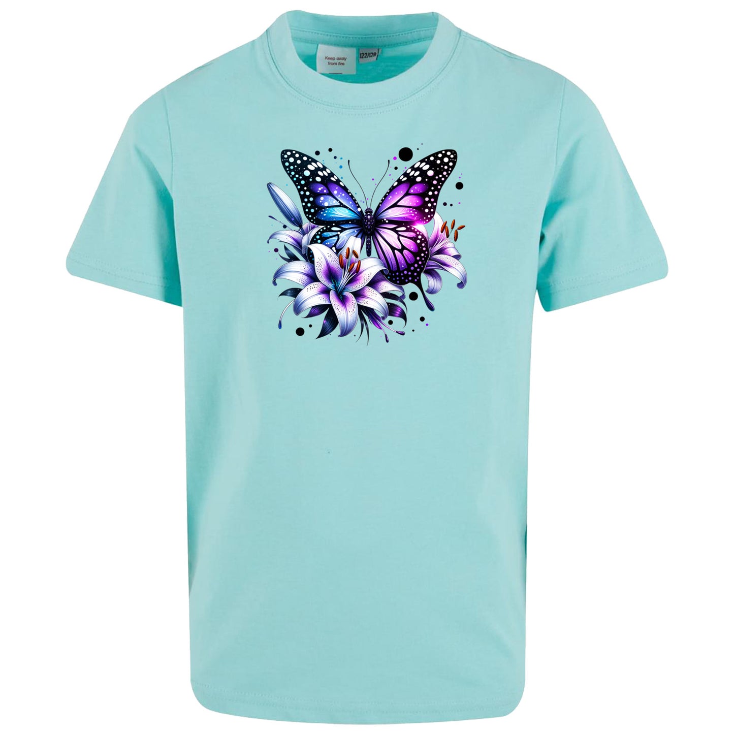 Kids T-Shirt -  Purple Butterfly