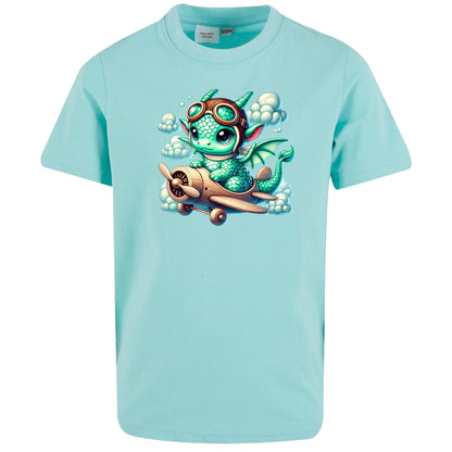 Kids T-Shirt - Drache Flugzeug